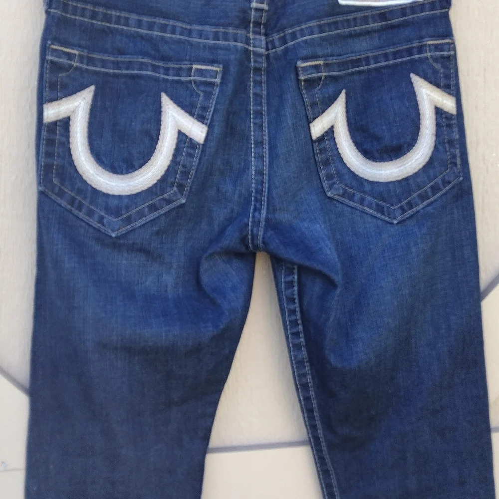 True Religion Section Straight Seat World Tour Jeans Blue Men's 31 - Picture 7 of 13